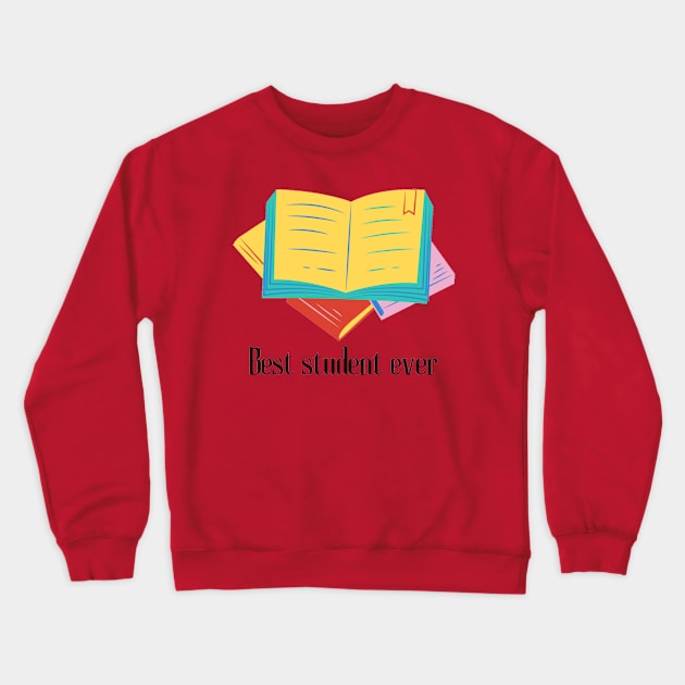 Student Crewneck Sweatshirt by DeviAprillia_store